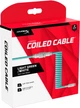 Кабель HyperX USB Type-C - Type A Coiled Cable 1.37 м Light-Green/White (6J681AA) - зображення 3