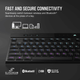 Klawiatura bezprzewodowa Corsair K100 Air Cherry MX Ultra Low Profile RGB Wireless Czarna (CH-913A01U-NA) - obraz 7