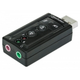 Звуковая плата USB 7.1 Manhattan 152341 3D Surround RTL Plug-and-Play Black - изображение 4