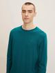 Пуловер Tom Tailor BASIC CREW NECK SWEATER M Зелений 1027661-30316 - зображення 3