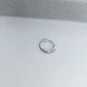 Серьги кольца для хряща 10 мм (пара) DeKolie MK1211-6 серебряный - изображение 6