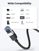 Высокоскоростной патч корд Ugreen NW190 2 метра сетевой кабель 40 Гбит\с Ethernet RJ45 Cat 8 плоский - изображение 4
