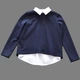 Блуза с регланом для девочки Hawk Kids PR3 140 Белый Синий - изображение 2