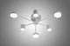 Люстра світлодіодна LED в стилі LOFT на 6 модулів біла Свет SY-7800/6 WH - зображення 2