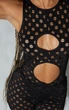 Боди однотонный с вырезами PrettyLittleThing Черный 11020 XS (40) - изображение 4