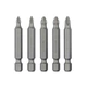 Комплект викруткових насадок PH1, PH2, PZ1, PZ2 1/4"*50мм, ACR, S2, уп. 5шт., STORM INTERTOOL VT-0205 - зображення 3