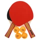 Набор для настольного тенниса Weinixun Table Tennis Racket 2107 2 ракетки + 4 мяча - изображение 2