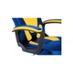 Кресло игровое GT Racer X-1414 Blue/Yellow - изображение 7