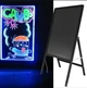 Флуоресцентна дошка Fluorescent Board WITH STAND 50*70 см, фломастер, серветка - зображення 3
