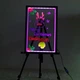 Флуоресцентна дошка Fluorescent Board WITH STAND 50*70 см, фломастер, серветка - зображення 8