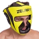 Шлем боксерский с полной защитой Zelart Fight Gear 7041 размер S Yellow-Black - изображение 5