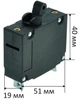 Автоматичний вимикач бензогеніратора (15А/ 230W) клема h42 L51*19, арт. кн931 - зображення 4