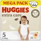 Подгузники Huggies Extra Care Size Размер 5 (11-25 кг) 66 шт (5029053583174) (153194) - изображение 1