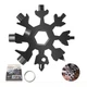 Мультитул Snowflake Wrench Tool 18 в 1 сніжинка універсальний ключ набір викруток шестигранників брелок зі сталі 420 компактний інструмент для велосипеда туризму риболовлі полювання виживання автомобіля ремонту відкривачка ніж шкребок багатофункціональний - изображение 1