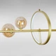 Люстра подвесная молекула Light House&nbsp;LS-17132-10 GD+BR золото, плафон&nbsp;коричневый - изображение 2