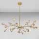Люстра стельова молекула Light House LS-17126-27 GD+BR золото, коричневі плафони - зображення 1