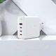 Мережевий зарядний пристрій ACEFAST A37 GaN charger set(cable C to C) White (AFA37W) - изображение 3