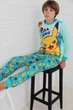 Детская пижама для мальчиков покемон Пикачу pokemon Pikachu | светится в темноте | 5 года рост 104-110см | цвет ментол - изображение 5