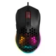Игровая компьютерная мышь проводная XTRIKE ME GM-316 Wired mouse 800-7200 DPI RGB подсветка black - изображение 3