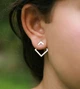 Сережки Ромби зі срібла 925 (АРТ. №6177) Dadiverin Jewelry - зображення 4
