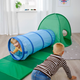 Игровой туннель детский IKEA DVÄRGMÅS 805.280.31 голубой / зеленый - изображение 3