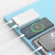 Внешний аккумулятор Павербанк HOCO J85 Wellspring Digital Display Power Bank 20000mAh White - изображение 2