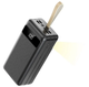 Потужний PowerBank Sprange SR-P8 60000 mAh із вбудованим ліхтариком / Зовнішній акумулятор чорний - зображення 1