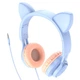 Наушники Hoco W36 Cat ear headphones with mic Dream Blue - изображение 2