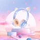 Наушники Hoco W36 Cat ear headphones with mic Dream Blue - изображение 3