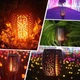 Водонепроницаемые уличные 12 LED фонари "Факел" на солнечной батарее с мерцающим пламенем и автоматическим включением / выключением для сада и ландшафтного дизайна, 4 штуки - изображение 5