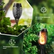 Водонепроницаемые уличные 12 LED фонари "Факел" на солнечной батарее с мерцающим пламенем и автоматическим включением / выключением для сада и ландшафтного дизайна, 4 штуки - изображение 6