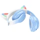 Беспроводные Bluetooth наушники с микрофоном HOCO Cat ears BT headphones (BT5.3, AUX/TF, 10h). Blue - изображение 2
