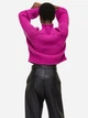 В'язаний светр зимовий оверсайз жіночий H&M 060990911_fuchsia M Фуксія (6666000258564) - зображення 5