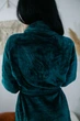 Халат Victoria's Secret Short Cozy Robe XS/S темно-зелений - зображення 3