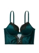 Корсет Бюст'є Victoria's Secret Bombshell Add-2-Cups Push-Up Corset Top подвійний пуш-ап 38С темно-зелений - зображення 1
