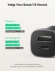 Автомобильное зарядное устройство UGREEN CD130 Dual USB Car Charger (Space Gray) (30780) - изображение 4