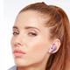 Наушники беспроводные Hoco Ew39 Bright TWS фиолетовые - изображение 5
