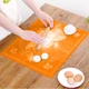 Комплект коврик силиконовый для раскатки теста, выпечки и заморозки полуфабрикатов 25х35 см и нож пластиковый Оранжевый - изображение 4