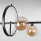 Люстра подвесная молекула Light House LS-17132-7 BK+BR черный, плафон&nbsp;коричневый - изображение 2