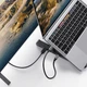 Підставка для ноутбука Ugreen CM359 80551 X-Kit HUB Type C-2xUSB 3.2 Gen1/HDMI 4K /SD/TF чорна - зображення 7