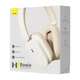 Беспроводные Bluetooth наушники Baseus Bowie H1 (шумоподавление, BT 5.2, AUX, 70 часов работы) - Белый - изображение 8