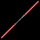 Световой, лазерный двухсторонний Меч DarthMaul со звуком и выбором цвета по типу Звездные войны - Серебро - изображение 1