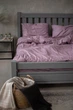 Комплект постельного белья Satin Stripe Plum 100% хлопок 215х150 см 70х70 см полуторный - изображение 1