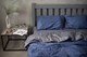 Комплект постельного белья Satin Stripe Blue + Gray 100% хлопок 220х180 см 70х50 см - изображение 2