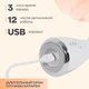 Массажер микротоковый для лифтинга лица и шеи Ems E5006WS светодиодный омоложавающий, антивозрастной, вибрационный - изображение 5