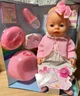 Пупс функціональний Yale Baby BL010O 8 функцій памперс горщик пляшечка тарілочка - зображення 1