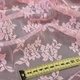 Кружевное полотно стрейч мелкие розочки розовое, ш.145 (11106.057) - изображение 2