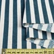 Деко лен в полоску 10мм синюю, молочную, ш.150 (20501.047) - изображение 2