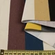 Деко коттон полоски широкие молочно-черные, желто-серые, голубые, ш.150 (20406.028) - изображение 2