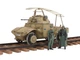 Збірна модель 1/35 автомобіль German Armoured Railway Vehicle P204 (f) Tamiya 32413 - зображення 2
